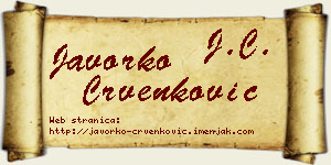 Javorko Crvenković vizit kartica